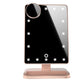 Miroir de maquillage tactile avec 20 LED, haut-parleur Bluetooth et loupe grossissante x10.