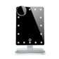 Miroir de maquillage tactile avec 20 LED, haut-parleur Bluetooth et loupe grossissante x10.