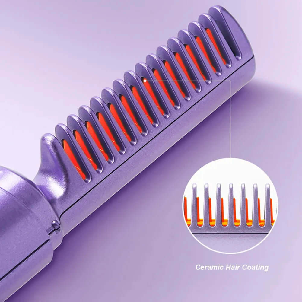 Brosse lissantebouclante pro sans fil à chauffe rapide